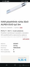 IVAR FRANKISCHE alpex-duo XS 32×3 potrubie - 5