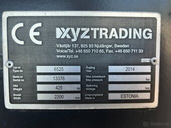 Snežná fréza za traktor XYZ - 5