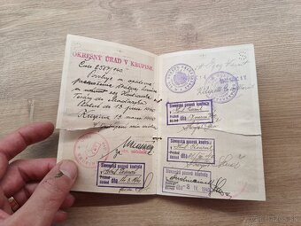 Cestovný pas, Slovenský štát 1940 Krupina - 5