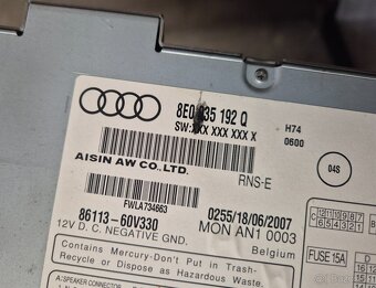 Predám originál Autorádio pre Audi RNS - E - 5