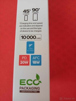 ÚPLNE NOVÁ ORIGINÁL ZABALENÁ POWERBANKA O2=10 000mAh - 5