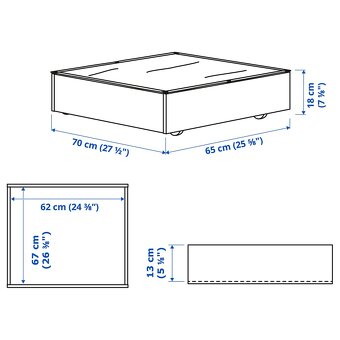 Ikea sufliky pod posteľ. - 5