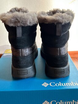 ZIMNÉ KOŽENÉ TOPÁNKY zn.COLUMBIA Waterproof č.40 - 5