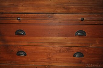 Knižnica TEAK z prírodného masívneho dreva - 5