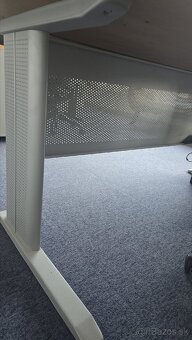 Rohový kancelársky písací stôl s kontajnerom - 5