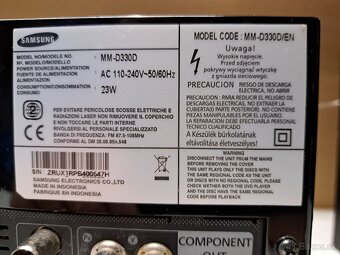 MINI HI-FI CD/DVD Systém SAMSUNG MM-D330D - 5