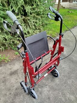 Skladací invalidný vozík (ľahko ovládateľný) na presun osôb - 5