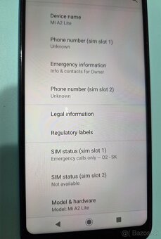 Predám Xiaomi Mi A2 Lite - 64GB - 5