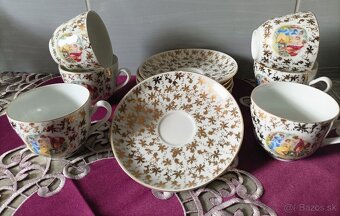 Porcelán šálky + podšálky czechoslovakia - 5