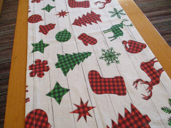 Vianočná štóla na prírodnej bielej - 5