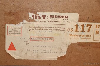 Stará papírová krabice Josef WITT Weiden - 5