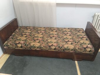 Predám set postel, 2x kreslo a 2x taburet - 5
