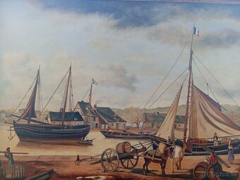 Prekrásny obrovský maľovaný obraz 120 x 84 cm - 5