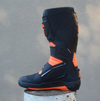 topánky MX čižmy čierno oranžové shot - 5