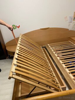 Manželská postel 180x200 cm s nočnými stolíkmi - 5