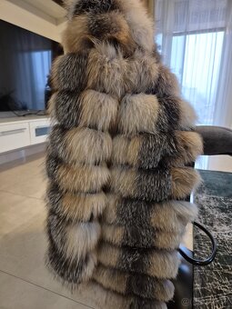 Damsky kožuch.vesta-dlhá aj krátka vesta sa dá odzipováť - 5