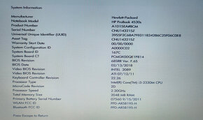 HP Probook 4530s - 5