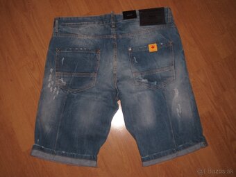 dsquared2 pánske rifľové kraťasy - 5