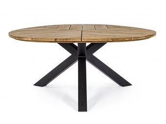 Vonkajší jedálenský stôl PALMDALE Triangle antracit - 5