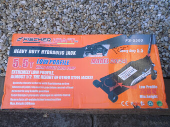 Nizkoprofilovy hydraulický Zvihak 5.5T- 75-500mm Kraft - 5