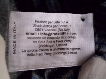 Fred Perry pánsky vlna sveter pásik L-M - 5