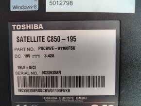 predám základnú dosku pre notebook Toshiba satellite c850 - 5