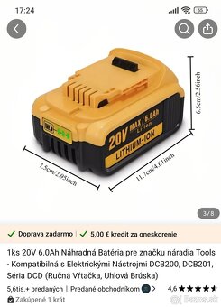 Aku batéria 20V 6,0Ah - 5