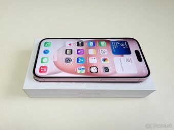 APPLE iPHONE 15 128GB PINK TOP STAV, BATERKA 100% - 5