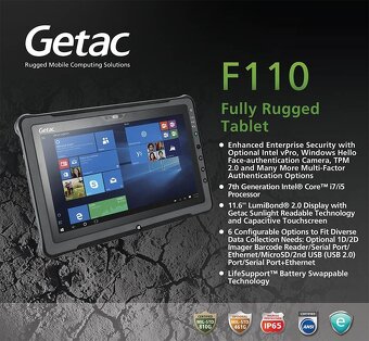 Getac F110 Gen. 5 odolný rugged tablet – ako nový / v záruke - 5