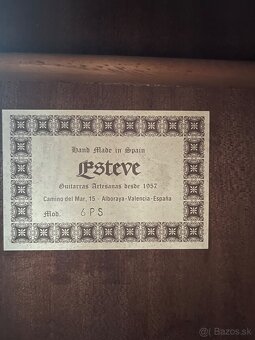 Esteve 6PS koncertná gitara - 5