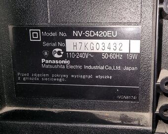 VHS Video Panasonic NV-SD420EU Japan - 5