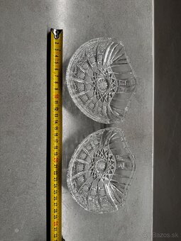 Predam 2 kristalove brusene misky – tvar musle - 5