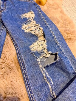 Potrhané rifle Pull&Bear + kovové kolieska na dotvorenie - 5
