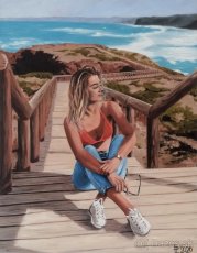 Ručne maľovaný obraz - olejomaľba - portrét - 5