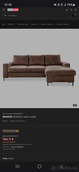 Kožená rohová sedačka - 5