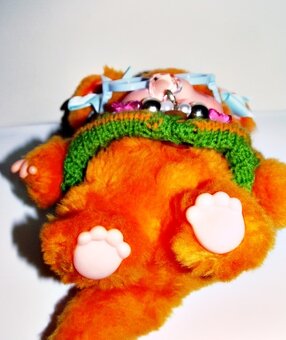😻RETRO Mončičák monchichi, monchhichi vzácné Nyamy kotě - 5