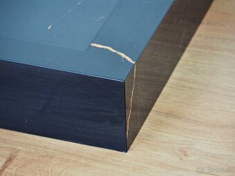 Čierne dizajnové umývadlo 80cm široké, umývadlo z dlažby - 5