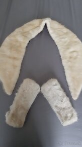 kožušinová norková súprava - límec a rukávy - 5