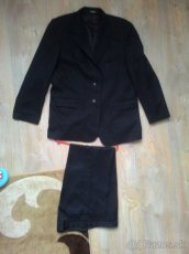 Pánsky čierny oblek č.54 - 5