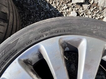 Alu disky sada R17 5x105, letné pneu 215/50 Opel Astra J - 5
