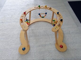 Drevené chodítko / oblúk na rozvoj motoriky - 5