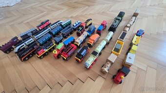 Detská drevená dráha vláčiky - 5