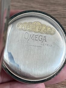 Panceřové tříplaštové sříbrné OMEGA, zdobené gilošováním - 5