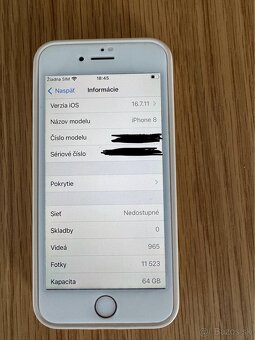 Predám Apple iPhone 8 - 5