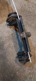 Predám prednú nápravu na malotraktor - 5