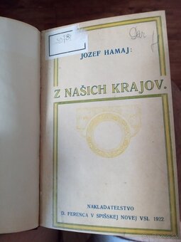 Staré knihy.Unos Jan Cajnak.Z Nasich Krajou JHamaj - 5