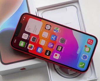 iPhone 14 Red BATERIE 100% TOP - 5