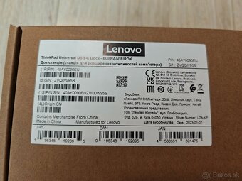 Lenovo ThinkPad USB C dock station, dokovacia stanica - 5