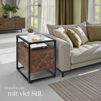 Nočný stolík tectake® – nový - 5