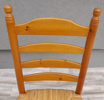 Set stoličiek s rebríkovými operadlami ( 4 ks ). - 5